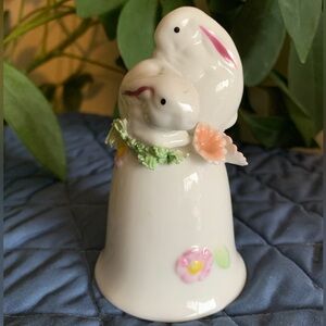 Bunnies Porcelain Bell